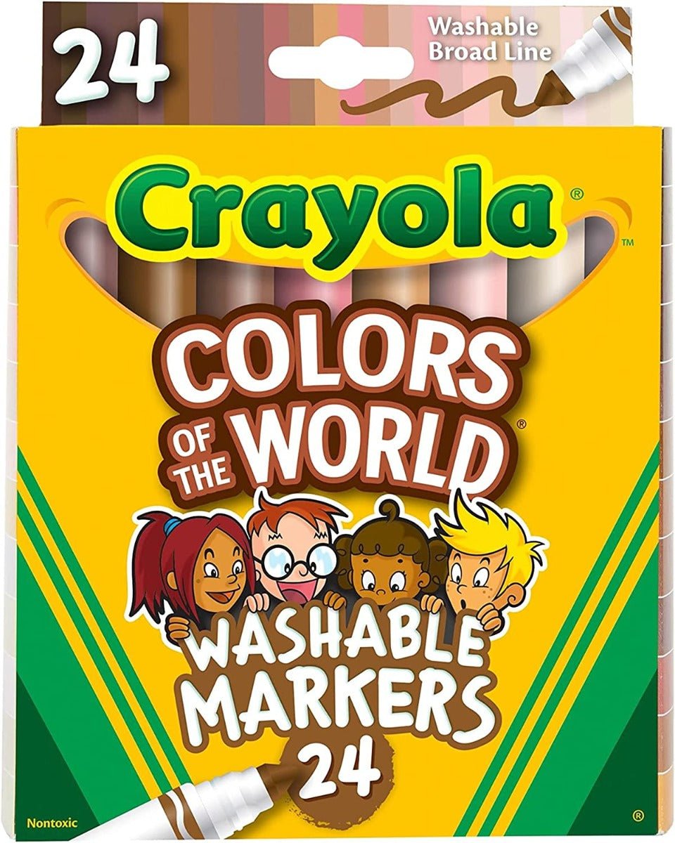 Crayola Colors of the World Washable Markers 24ct 58 - 7802 - Colorland Toys
