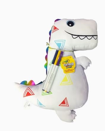 Crayola Colour Me Dinosaur Pillow - Colorland Toys