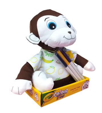 Crayola Colour Me Plush Monkey - Colorland Toys