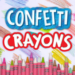 Crayola Confetti Crayons 24ct 52 - 3407 - Colorland Toys