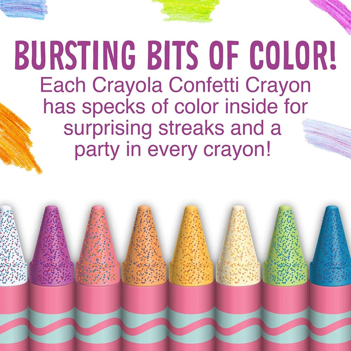 Crayola Confetti Crayons 24ct 52 - 3407 - Colorland Toys