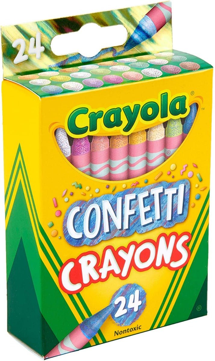 Crayola Confetti Crayons 24ct 52 - 3407 - Colorland Toys