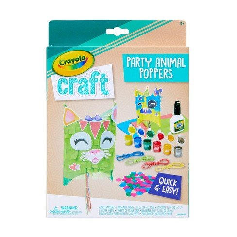 Crayola Craft Confetti Party Animal Poppers Kit 04 - 1027 - Colorland Toys