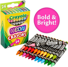 Crayola Crayons Neon 24/Pkg 52 - 3410 - Colorland Toys