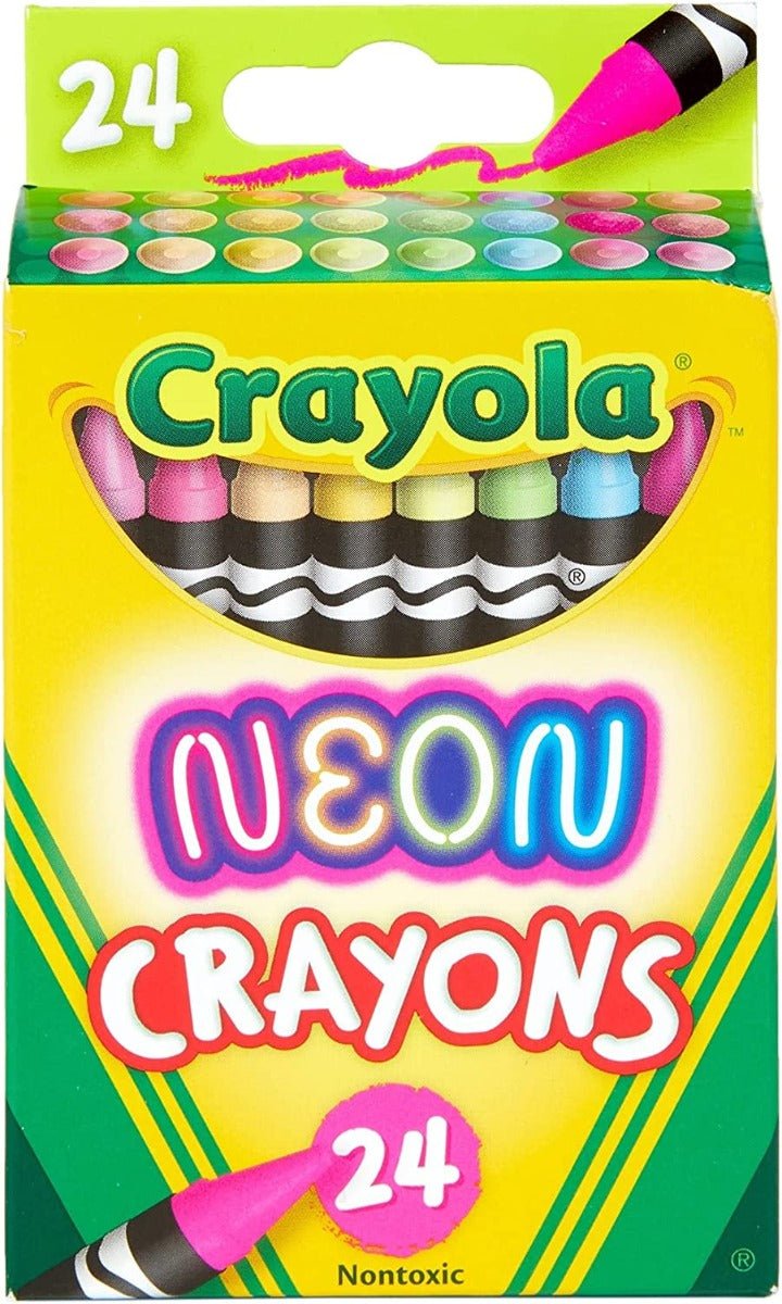 Crayola Crayons Neon 24/Pkg 52 - 3410 - Colorland Toys