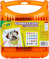 Crayola Create & Color with Colored Pencils Kit 65pcs CY04 - 0376 - Colorland Toys