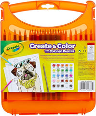 Crayola Create & Color with Colored Pencils Kit 65pcs CY04 - 0376 - Colorland Toys