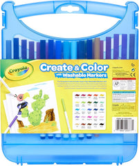 Crayola Create & Color With Washable Markers 65pcs 04 - 0377 - Colorland Toys
