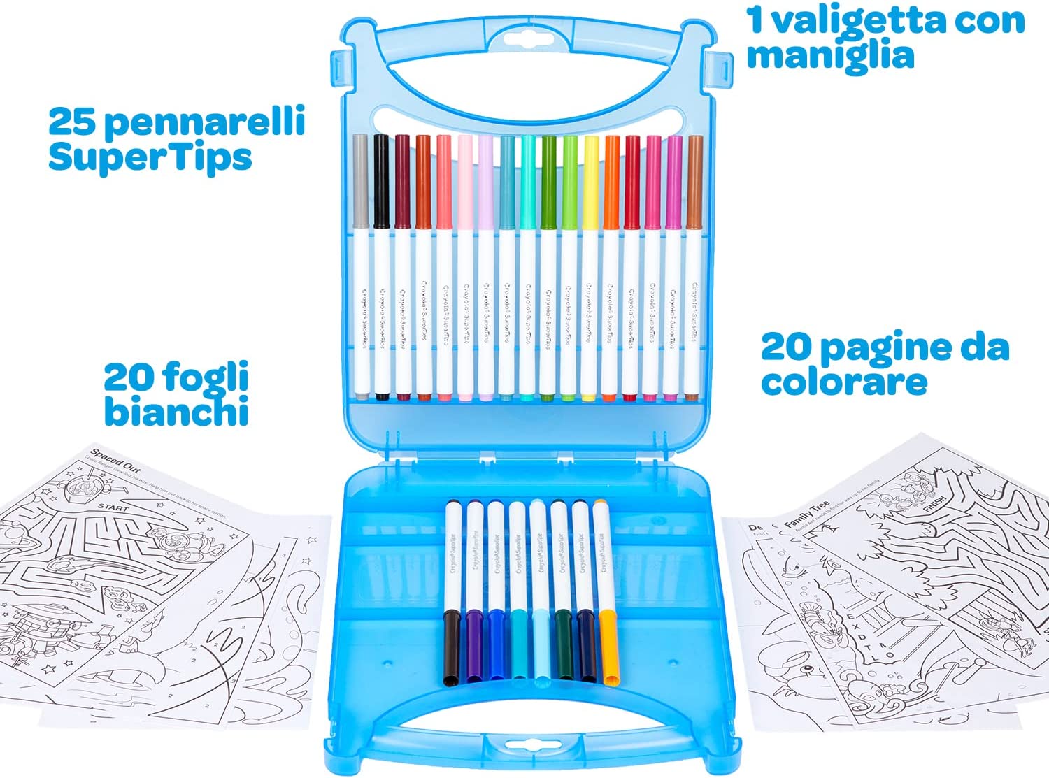 Crayola Create & Color With Washable Markers 65pcs 04 - 0377 - Colorland Toys