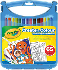 Crayola Create & Color With Washable Markers 65pcs 04 - 0377 - Colorland Toys