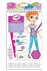 Crayola Creations Compact Fashion Sketch and Sticker Set CY04 - 0476 - Colorland Toys