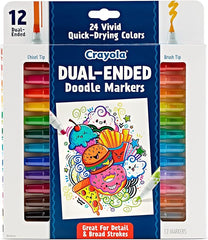 Crayola Dual Ended Doodle Marker 12ct CY58 - 8314 - Colorland Toys