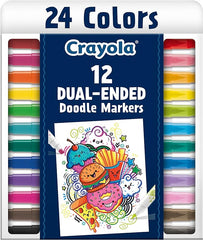 Crayola Dual Ended Doodle Marker 12ct CY58 - 8314 - Colorland Toys