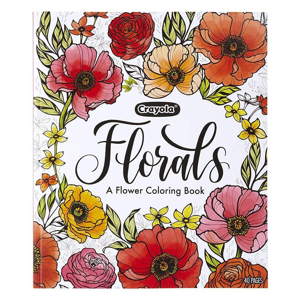 Crayola Florals A Flower Coloring Book 40pp 04 - 1082 - Colorland Toys