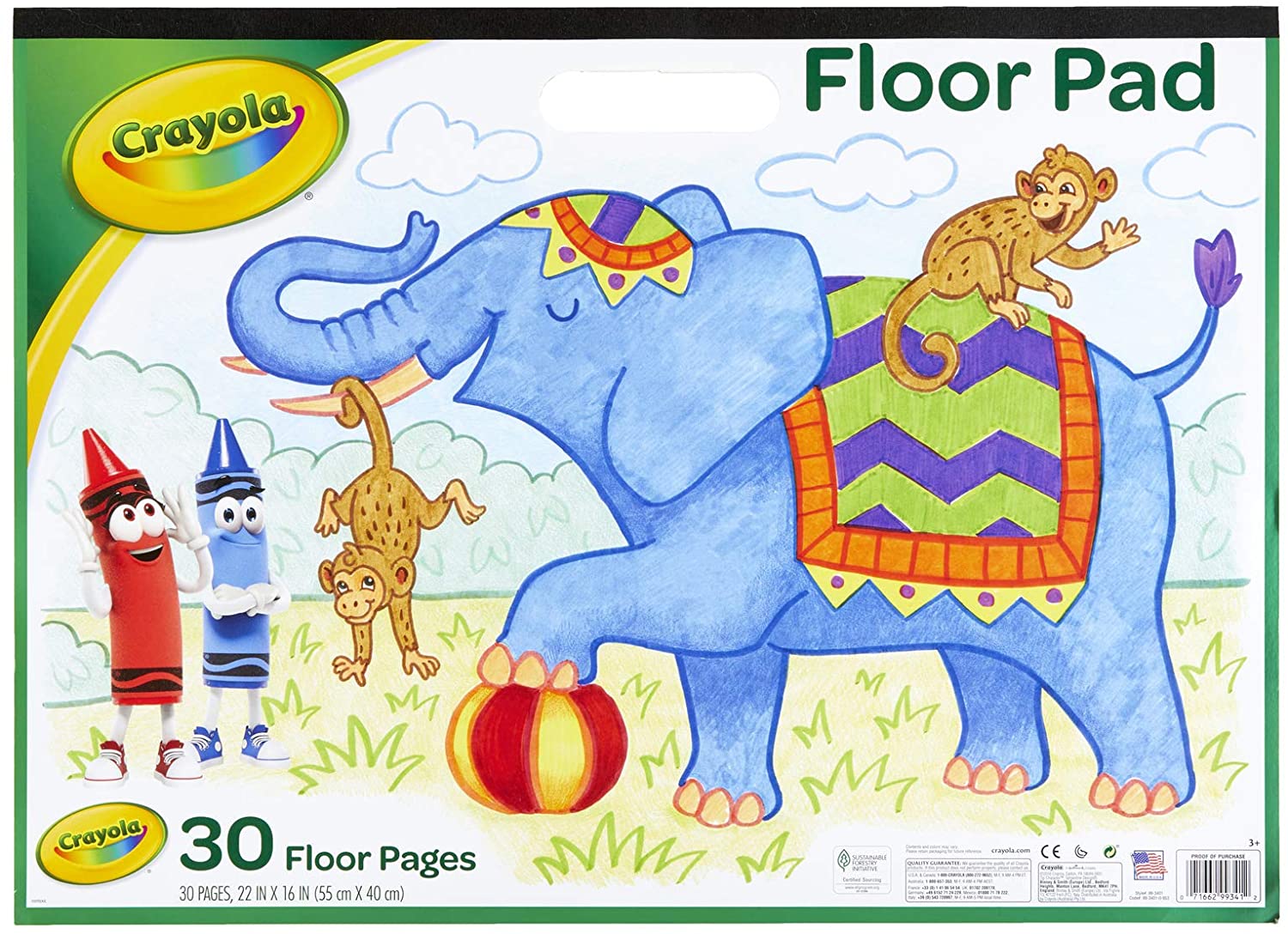 Crayola Giant Floor Pad 22in x 16in 99 - 3401 - Colorland Toys