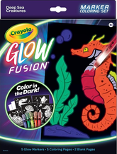 Crayola Glow Fusion Marker Coloring Set - Deep Sea Creatures CY74 - 7493 - Colorland Toys