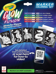 Crayola Glow Fusion Marker Coloring Set - Deep Sea Creatures CY74 - 7493 - Colorland Toys
