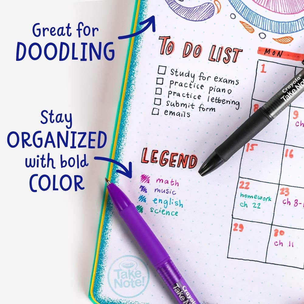 Crayola Medium Point Washable Gel Pens Set 58 - 6505 - Colorland Toys