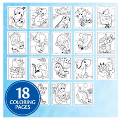 Crayola Mess Free Color Wonder - Prehistoric Pals Activity Set CY75 - 2722 - Colorland Toys