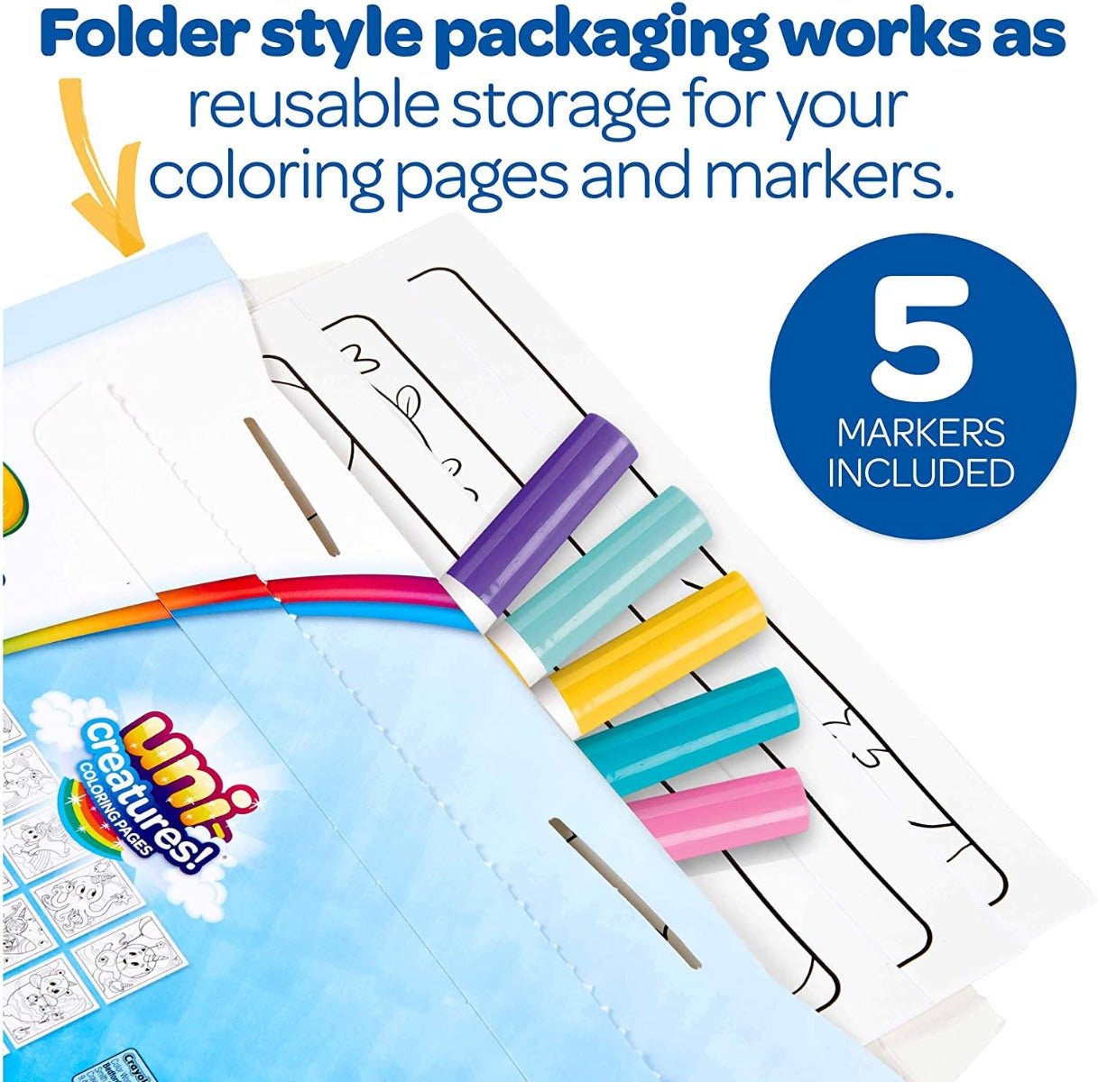 Crayola Mess Free Color Wonder Uni - Creatures Activity Set 75 - 2723 - Colorland Toys