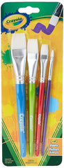 Crayola Paint Brushes Flat 4 Pack 05 - 3520 - Colorland Toys