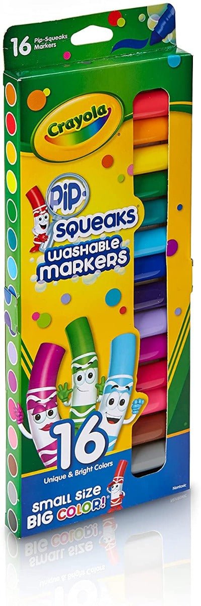 Crayola Pip - Squeaks Washable Markers 16ct 58 - 8703 - Colorland Toys