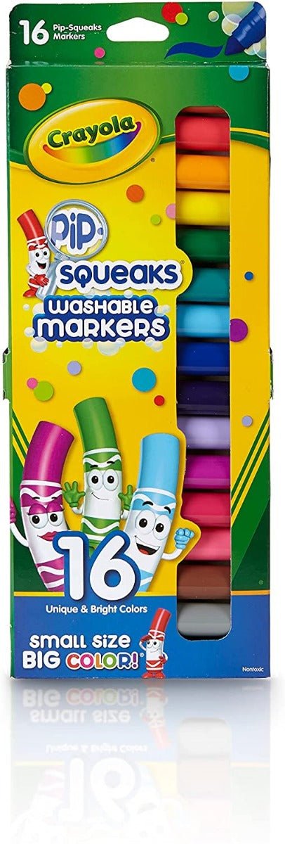 Crayola Pip - Squeaks Washable Markers 16ct 58 - 8703 - Colorland Toys