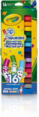 Crayola Pip - Squeaks Washable Markers 16ct 58 - 8703 - Colorland Toys
