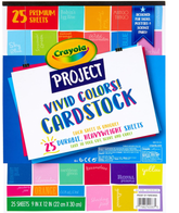 Crayola Project Cardstock Paper Pad Vivid Colors 25ct 99 - 0083 - Colorland Toys