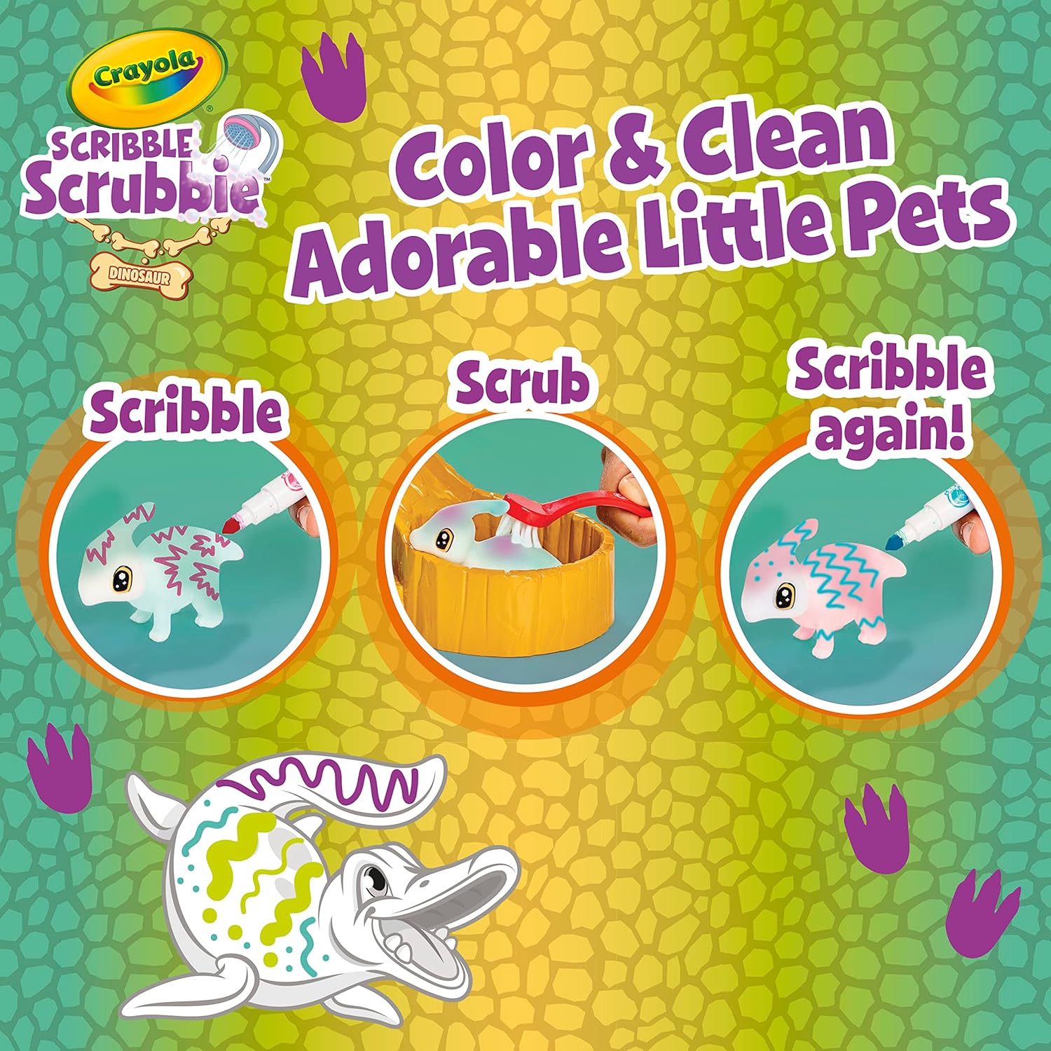 Crayola Scribble Scrubbie Pets Dino Waterslide CY74-7489 - Colorland Toys