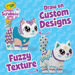 Crayola Scribble Scrubbie Poseable Jumbo Cat CY74-7703 - Colorland Toys