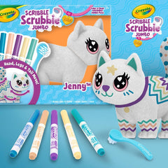 Crayola Scribble Scrubbie Poseable Jumbo Cat CY74-7703 - Colorland Toys