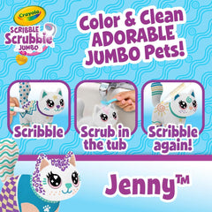 Crayola Scribble Scrubbie Poseable Jumbo Cat CY74-7703 - Colorland Toys