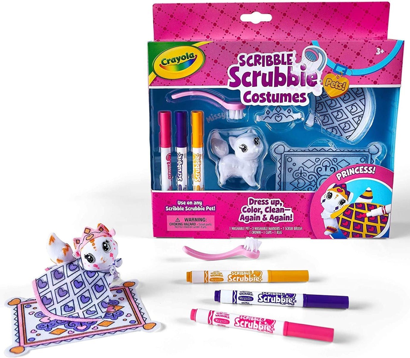 Crayola Scribble Scrubbies Costumes Pets Princess Set 74 - 7439 - Colorland Toys