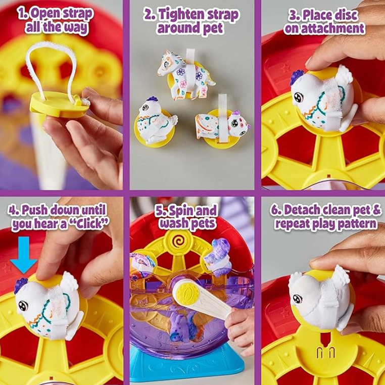 Crayola Scribble Scrubbies Pets Sping & Wash Carnival Playset CY74 - 7456 - Colorland Toys