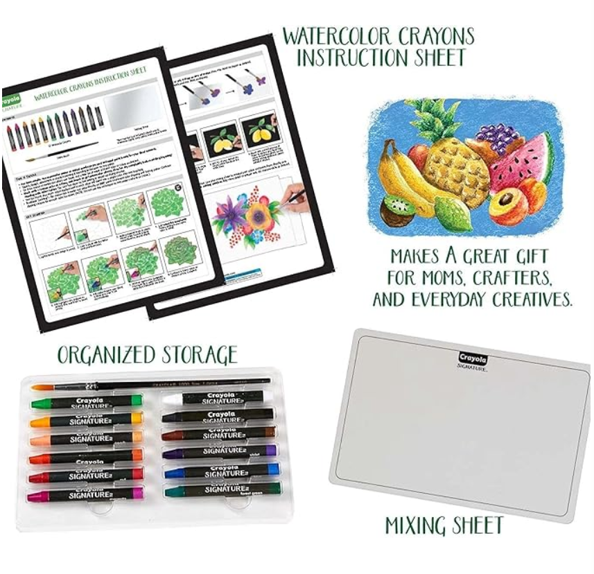 Crayola Signature Premium Watercolor Crayons Painting Set CY53 - 3500 - Colorland Toys