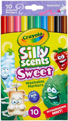 Crayola Silly Scents Fine Line Scented Washable Markers 10ct 58 - 5071 assorted - Colorland Toys