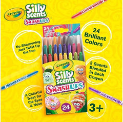 Crayola Silly Scents Smash Ups Mini Twistables Scented Crayons 24ct CY52 - 3470 - Colorland Toys