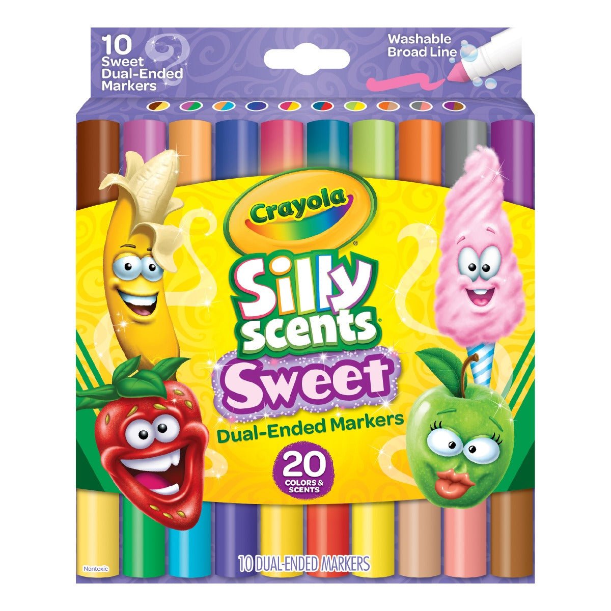 Crayola Silly Scents Sweet Dual Ended Markers 58 - 8339 - Colorland Toys