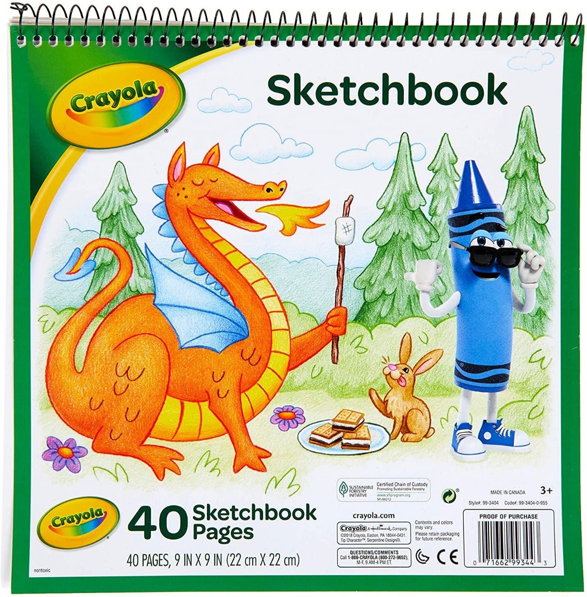 Crayola Sketchbook 40pages 99 - 3404 - Colorland Toys