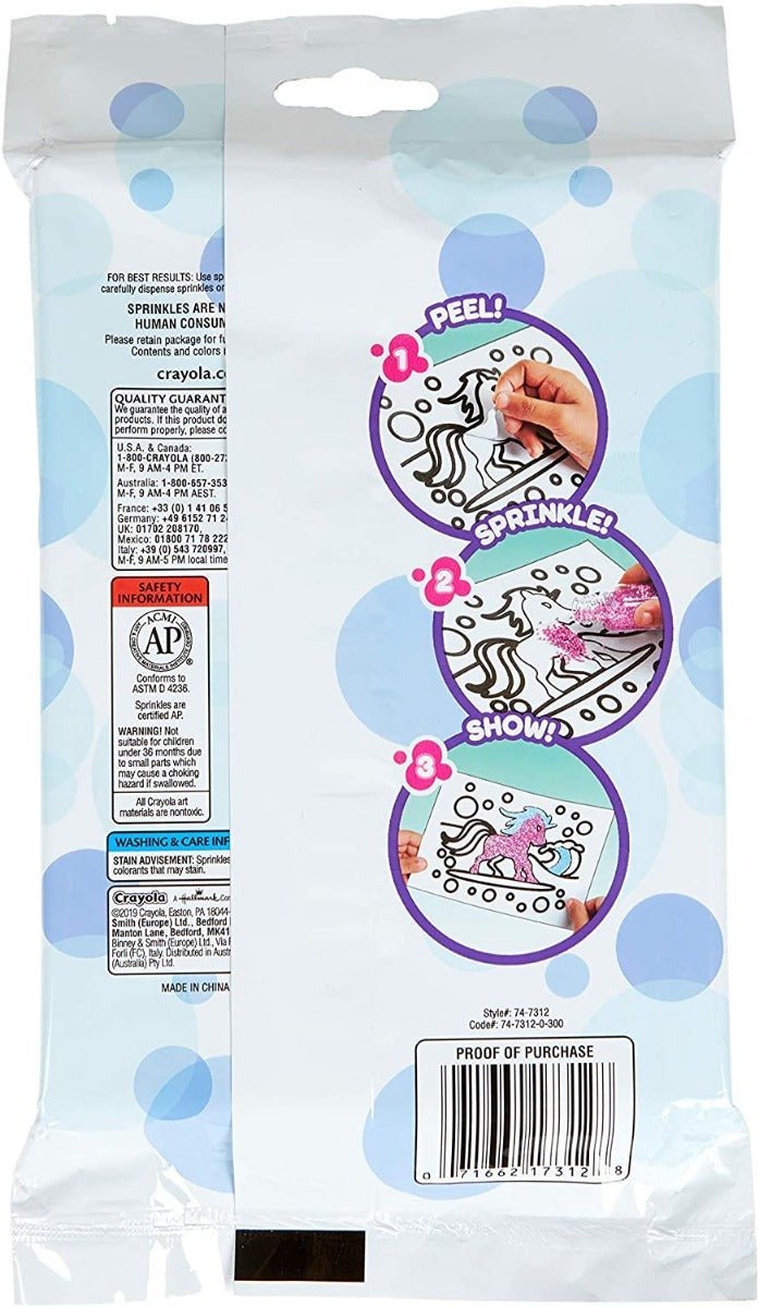 Crayola Sprinkle Art Uni - Creatures Activity Kit 74 - 7312 - Colorland Toys