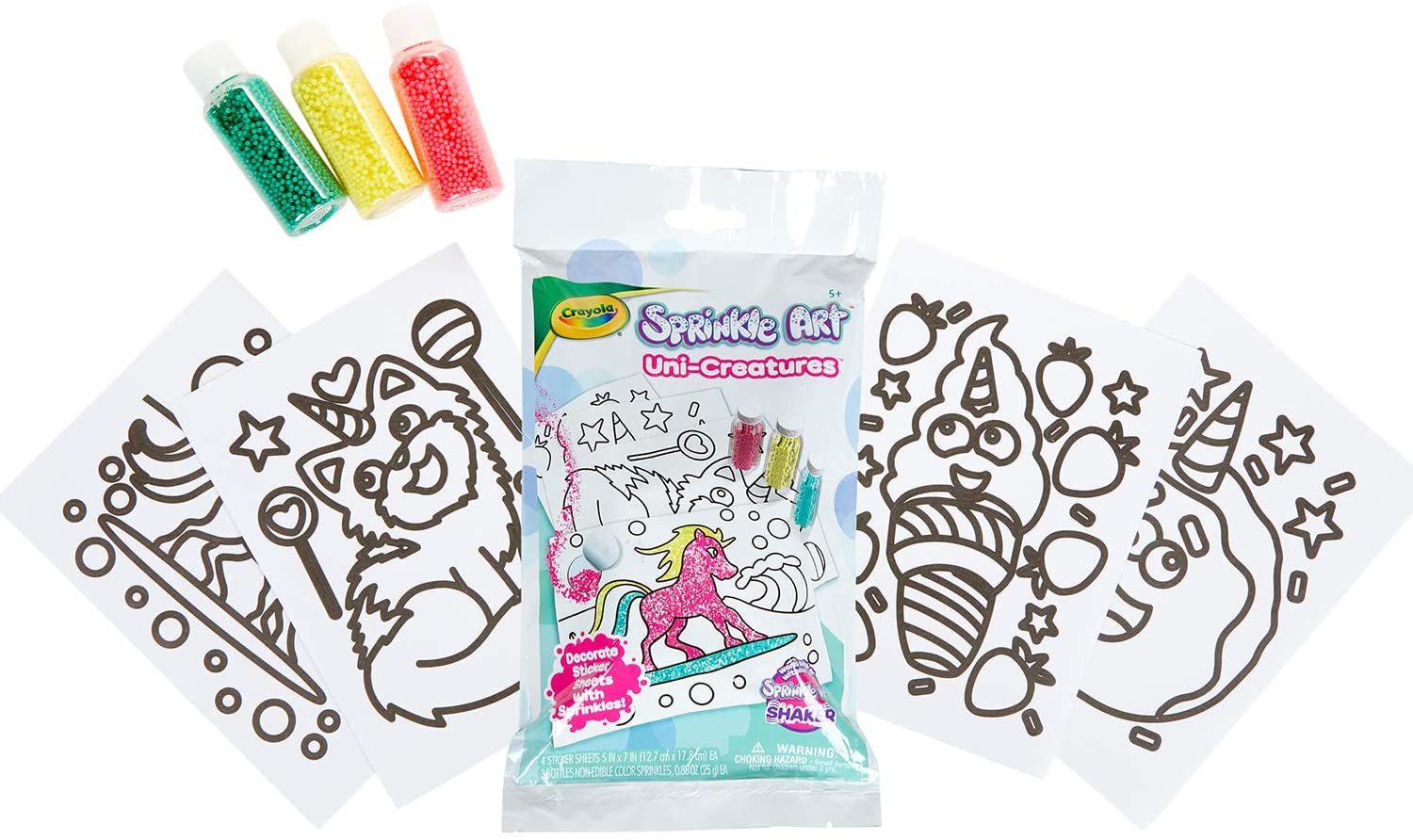Crayola Sprinkle Art Uni - Creatures Activity Kit 74 - 7312 - Colorland Toys