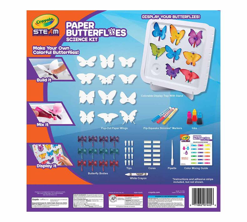 Crayola STEAM: Wicking Butterfly Collection Kit CY74 - 7445 - Colorland Toys