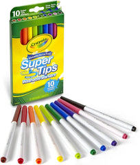 Crayola Super Tips Washable Fine Line Markers 10 Count CY58 - 8610 - Colorland Toys