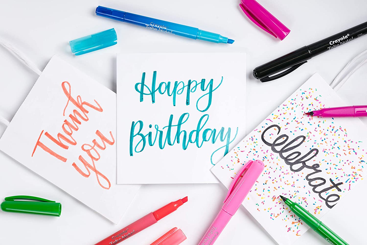 Crayola Take Note Felt - Tip Pens 6 Pack CY58 - 6532 - Colorland Toys