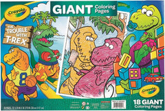 Crayola The Trouble With T - Rex 18 Giant Coloring Pages 04 - 0992 - Colorland Toys
