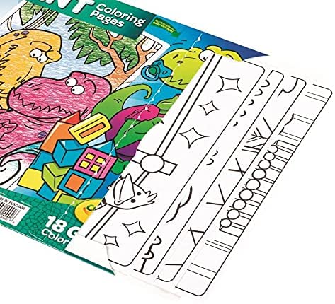 Crayola The Trouble With T - Rex 18 Giant Coloring Pages 04 - 0992 - Colorland Toys