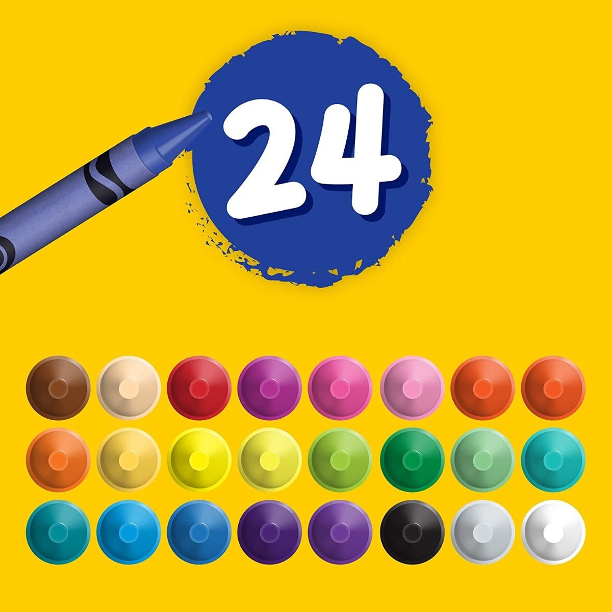Crayola Ultra Clean Washable Crayons Color Max 24ct CY52 - 6924 - Colorland Toys