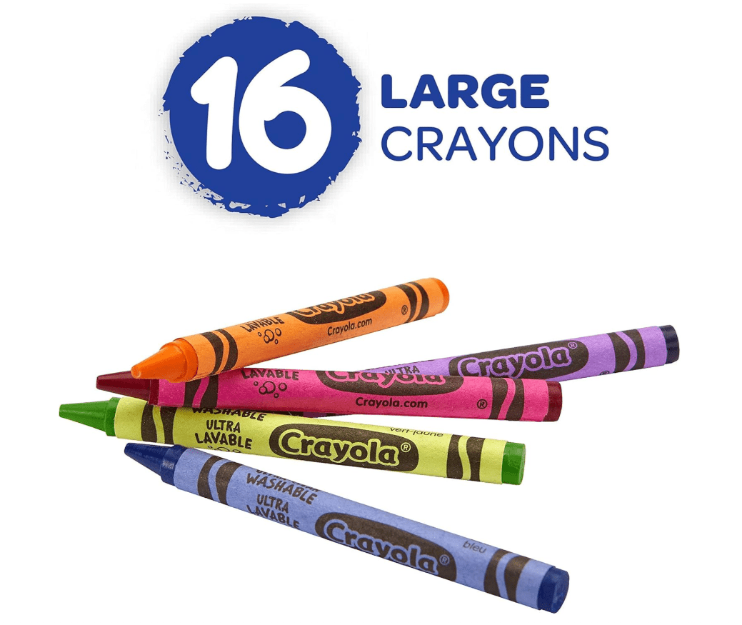 Crayola Ultra - Clean Washable Large Crayons 16's - Colorland Toys