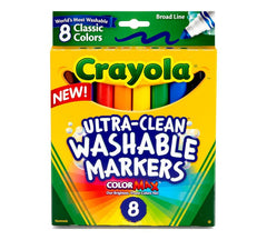 Crayola Ultra Clean Washable Marker Set 8ct CY58 - 7836 - Colorland Toys